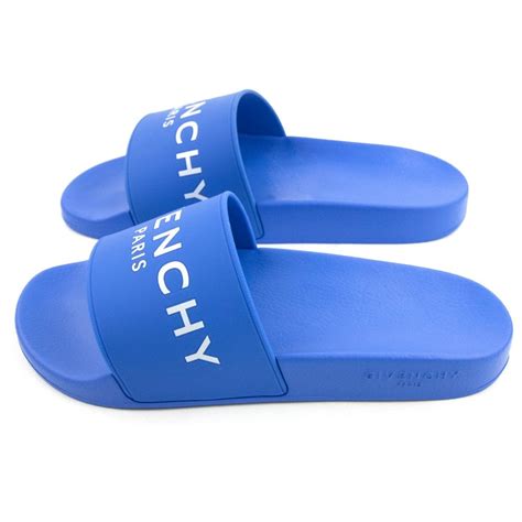 givenchy slides men's blue|Givenchy platform slides.